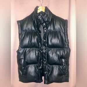 Blank NYC Black Quilted Vest